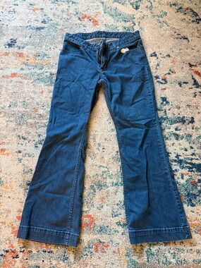 Classic Dark Blue Flare Jeans - Wide Leg Comfort